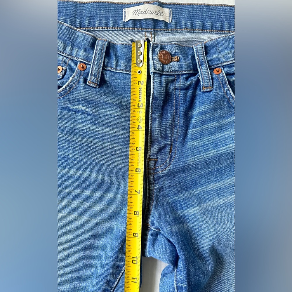 Madewell Jeans Women’s‎ 26 The Slim Boy Jean Distressed Denim Straight - Picture 6 of 8